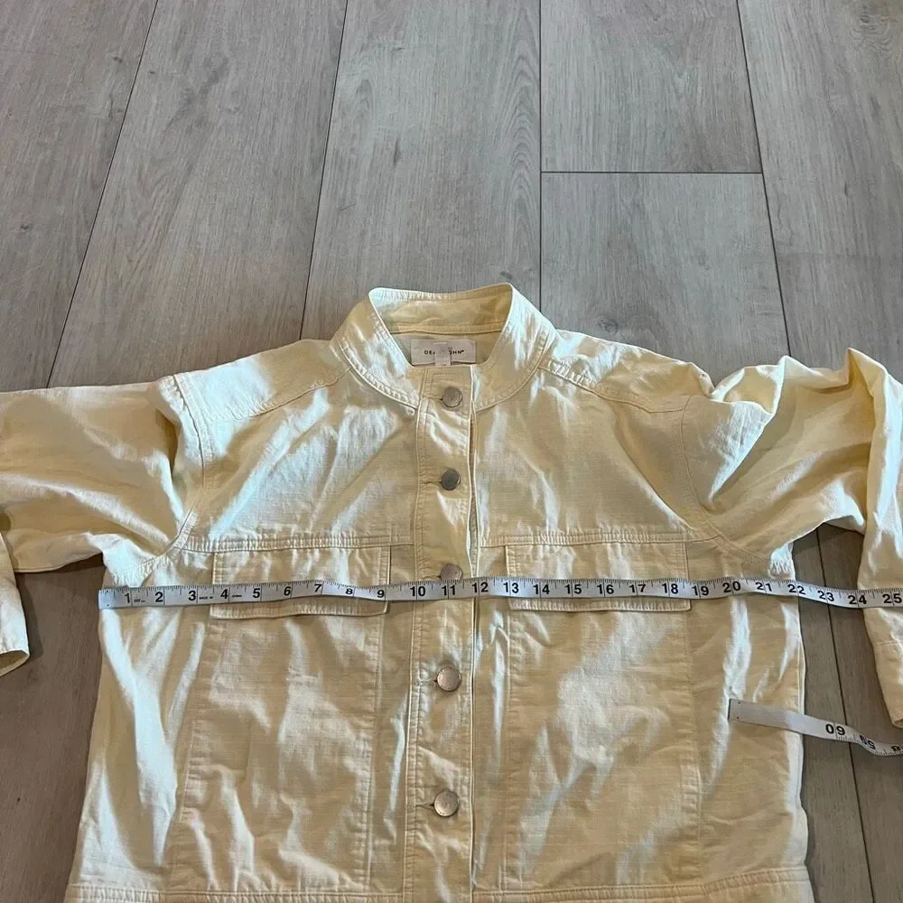 Anthropologie Dear John Collarless Utility Jacket size s